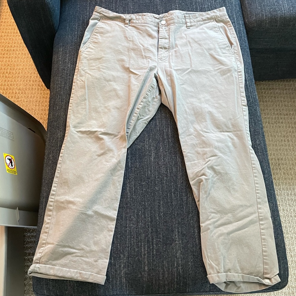 Bonobos Stretch Washed Chinos Light Gray 40x30